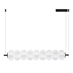 Светодиодный подвесной светильник линейный с белым воздушным плафоном Glowing Cloud варинант исполнения - 2 | Loft Concept в Тюмени