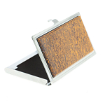 Визитница карманная металлическая с накладкой из натурального камня Яшма Stone Business Card Holders варинант исполнения - 2 | Loft Concept в Тюмени