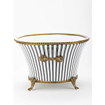 Кашпо Black white stripe варинант исполнения - 3 | Loft Concept в Тюмени