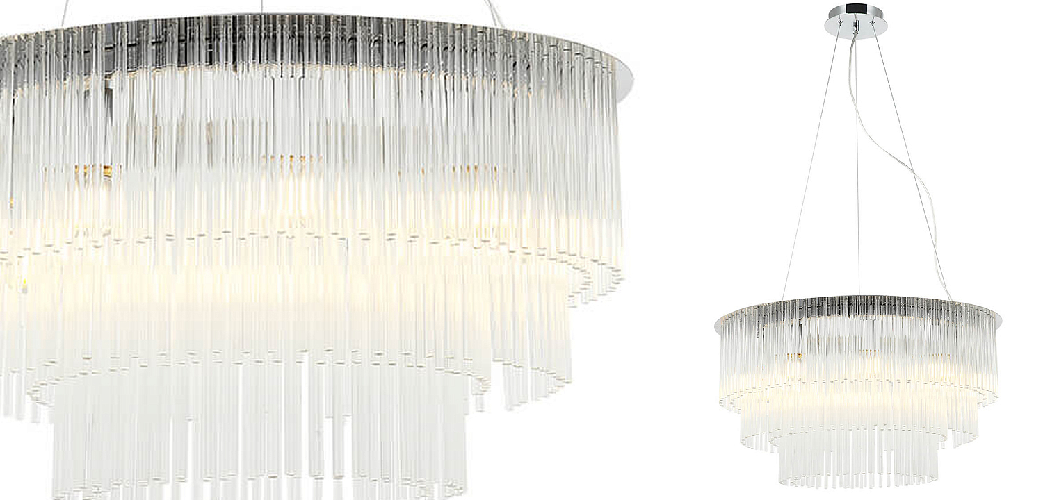 Люстра Harrison Chandelier chrome 9 lamp Люстра Harrison Chandelier chrome 9 lamp - Loft-Concept в Тюмени