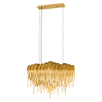 Люстра подвесная с металлическими цепочками и изогнутыми металлическими дугами 72 см Atlantis Chain варинант исполнения - 12 | Loft Concept в Тюмени