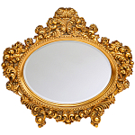 Зеркало настенное золотое с ажурным резным орнаментом Classic Ornament Mirror варинант исполнения - 1 | Loft Concept в Тюмени