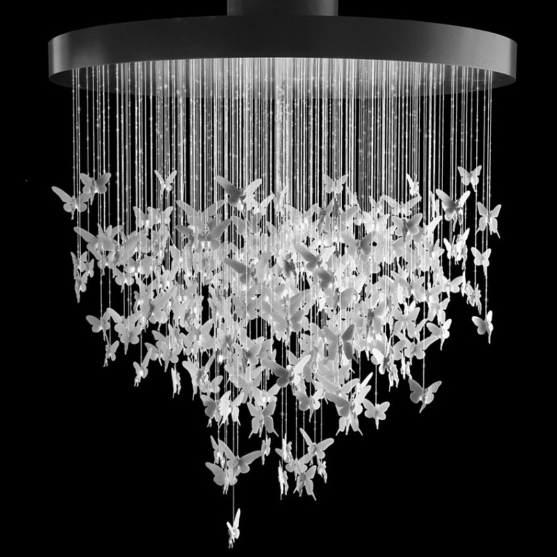 Люстра Night Fairy Chandelier Белый Черный Люстра Night Fairy Chandelier Белый Черный в Тюмени | Loft Concept