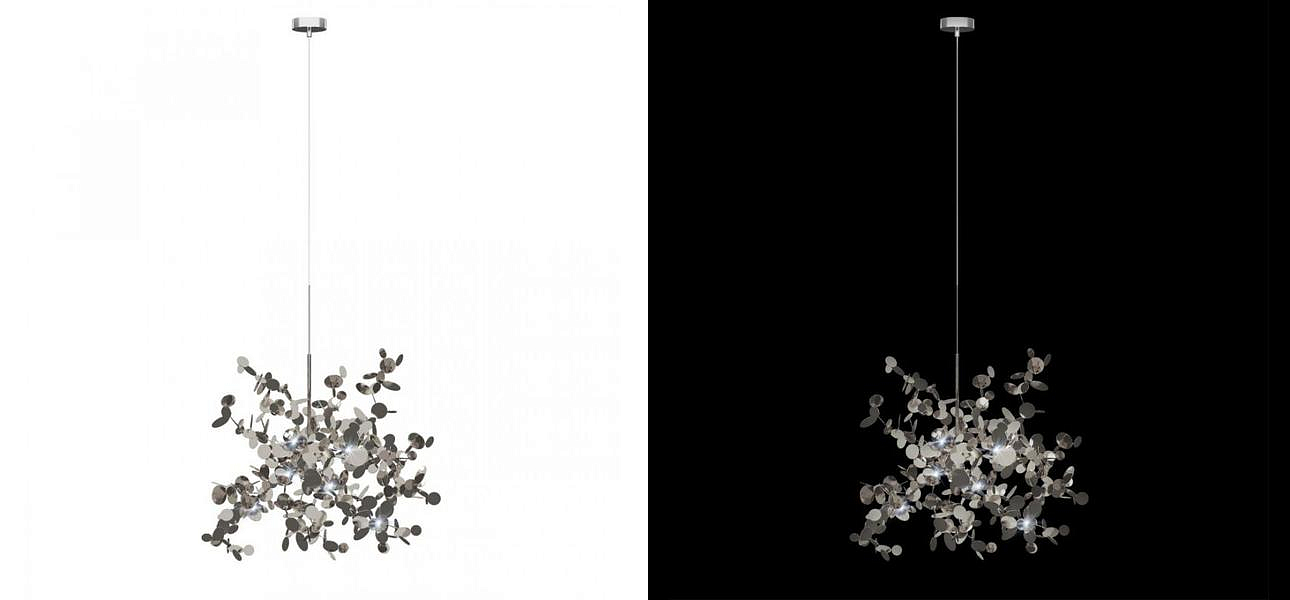 Люстра Terzani Argent Suspension Silver Pendant lamp диаметр 40 Люстра Terzani Argent Suspension Silver Pendant lamp диаметр 40 - Loft-Concept в Тюмени