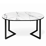 Стол обеденный раздвижной со столешницей белый мрамор Magali варинант исполнения - 4 | Loft Concept в Тюмени