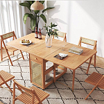 Обеденный стол раскладной из дерева Astiс Table варинант исполнения - 3 | Loft Concept в Тюмени