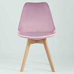 Стул с мягким велюровым сиденьем Arvika Pink варинант исполнения - 3 | Loft Concept в Тюмени