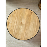 Приставной столик с факутрным черным основанием Ethiopia варинант исполнения - 5 | Loft Concept в Тюмени