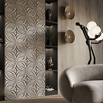 Гипсовая 3D панель с принтографией PM-37 варинант исполнения - 1 | Loft Concept в Тюмени