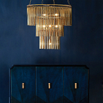 Люстра трёхъярусная золотого цвета Metal Tentacles варинант исполнения - 3 | Loft Concept в Тюмени