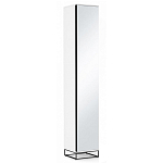 Шкаф-пенал белый с зеркальной дверцей Strict Lines варинант исполнения - 1 | Loft Concept в Тюмени