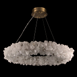 Люстра кольцевая из натурального горного хрусталя Harmonious Crystal Circles варинант исполнения - 2 | Loft Concept в Тюмени