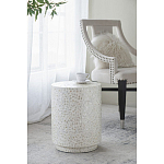 Приставной столик с рисунком из раковин устриц Bone Inlay варинант исполнения - 6 | Loft Concept в Тюмени