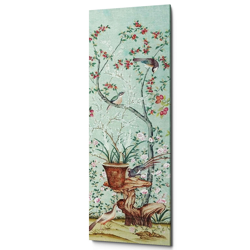 Постер Blue Chinoiserie 1 Голубой пастельный в Тюмени | Loft Concept 