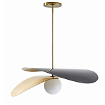 Люстра круглая с 2-мя металлическими абажурами Andromeda варинант исполнения - 1 | Loft Concept в Тюмени