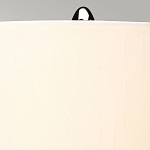 Настольная лампа с шарообразным прозрачным основанием из цветного переработанного стекла и белым цилиндрическим абажуром Elstead Lighting варинант исполнения - 9 | Loft Concept в Тюмени