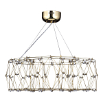 Люстра с тонкой металлической конструкцией цвета золото Quasar варинант исполнения - 4 | Loft Concept в Тюмени