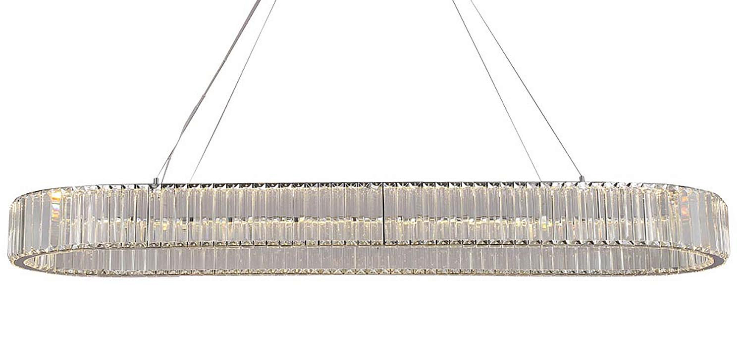 Люстра Crystal Shine Linda Oval Chrome Chandelier Люстра Crystal Shine Linda Oval Chrome Chandelier - Loft-Concept в Тюмени
