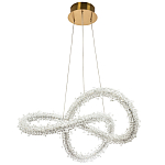 Фигурная люстра с хрустальным декором Gilbertine Crystal Curly Ring Chandelier варинант исполнения - 2 | Loft Concept в Тюмени