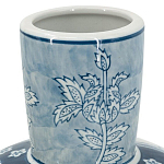 Ваза с голубым цветочным рисунком 43 см Blue & White Ornament варинант исполнения - 3 | Loft Concept в Тюмени