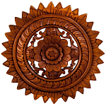 Панно из дерева круглое Flower Panel With Trees варинант исполнения - 1 | Loft Concept в Тюмени