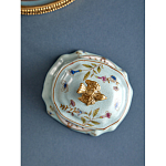 Шкатулка голубого цвета с рисунком и состаренным эффектом Eden Garden варинант исполнения - 5 | Loft Concept в Тюмени