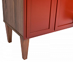 ТВ-тумба красная из массива бука с 2-мя дверками и ящиком Wenge Light варинант исполнения - 6 | Loft Concept в Тюмени