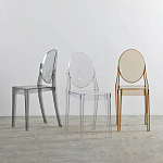 Прозрачный стул с янтарным оттенком LOUIS GHOST CHAIR варинант исполнения - 9 | Loft Concept в Тюмени