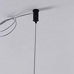 Люстра подвесная светодиодная черный металл Ring Horizontal варинант исполнения - 7 | Loft Concept в Тюмени