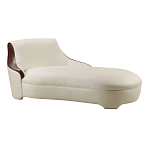 Премиальная кушетка с вставками из кожи Holland варинант исполнения - 1 | Loft Concept в Тюмени