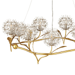 Люстра круглая с декором в виде цветков одуванчика Hanging Dandelion варинант исполнения - 2 | Loft Concept в Тюмени