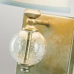 Бра со стеклянным шарообразным декором с пузырьками и бежевым абажуром Feiss варинант исполнения - 3 | Loft Concept в Тюмени