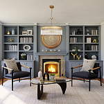 Люстра подвесная круглая со стеклянными трубками Nembus варинант исполнения - 5 | Loft Concept в Тюмени