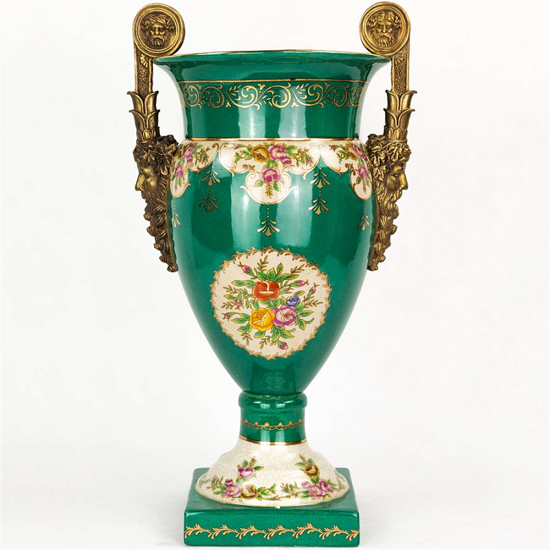 Фарфоровая ваза Emerald Goblet Изумрудный Бронза Фарфоровая ваза Emerald Goblet Изумрудный Бронза в Тюмени | Loft Concept