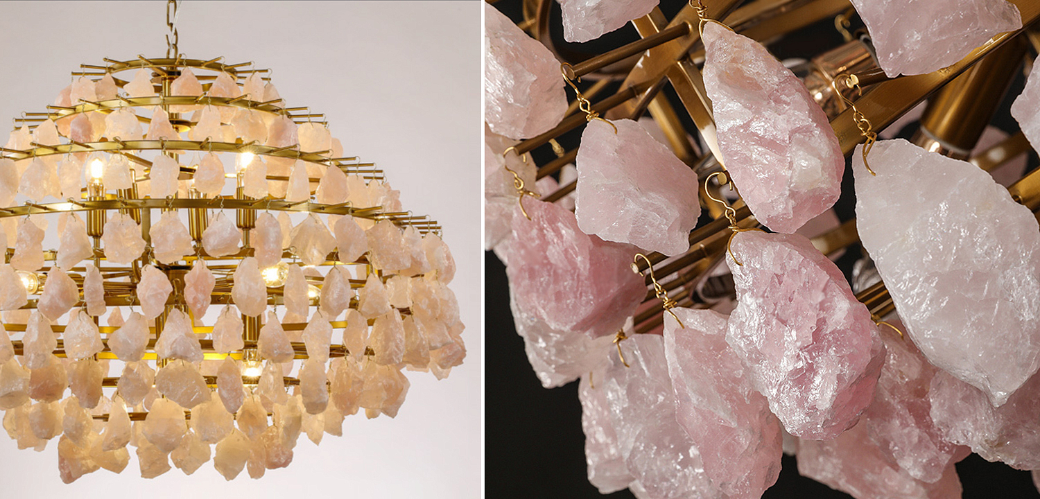 Hardis Pink stone Chandelier 82 Hardis Pink stone Chandelier 82 - Loft-Concept в Тюмени
