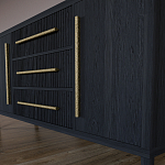 Буфет Primo с тремя ящиками и двумя фасадами Черный дуб варинант исполнения - 7 | Loft Concept в Тюмени