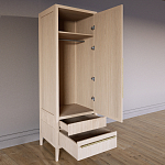 Узкий Шкаф Primo с 2 выдвижными ящиками Светлый дуб варинант исполнения - 7 | Loft Concept в Тюмени