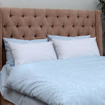 Постельное белье голубого цвета из перкаля с принтом 200х220 см Aurora Allure варинант исполнения - 6 | Loft Concept в Тюмени