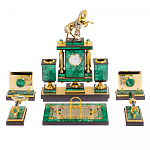 Настольный письменный набор из малахита с декором в виде лошади Leader Organizer варинант исполнения - 1 | Loft Concept в Тюмени