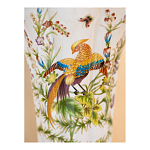 Ваза из фарфора с бронзовой стрекозой  Paradise Dragonfly варинант исполнения - 8 | Loft Concept в Тюмени