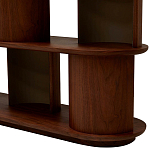 Стеллаж Zacharie Brown Wood Rack варинант исполнения - 5 | Loft Concept в Тюмени