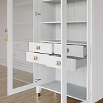 Дизайнерский шкаф витрина Elsa Dreams White с 4-мя ящиками варинант исполнения - 8 | Loft Concept в Тюмени