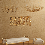 Люстра в форме золотой чаши из кораллов Coral Decor варинант исполнения - 3 | Loft Concept в Тюмени