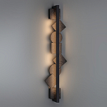 Бра вертикальное с черными кругами и квадратами Gravyura варинант исполнения - 6 | Loft Concept в Тюмени