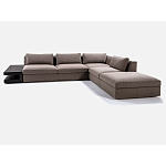 4-х местный Угловой модульный диван Zartаrn с приставным деревянным столиком варинант исполнения - 2 | Loft Concept в Тюмени