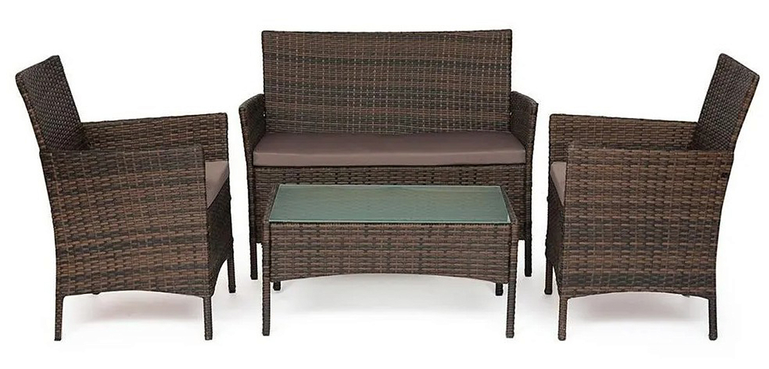 Комплект уличной мебели из искусственного ротанга Bianca Brown - Loft-Concept в Тюмени