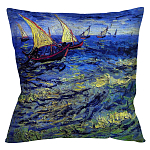 Подушка декоративная Корабли Impressionism in Art варинант исполнения - 1 | Loft Concept в Тюмени