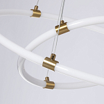 Люстра подвесная с двумя пересекающимися белыми светодиоидными кольцами Luke Lampco Tracer Lamp варинант исполнения - 4 | Loft Concept в Тюмени