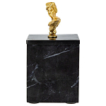 Мраморная шкатулка с бюстом из металла KELLY WEARSTLER варинант исполнения - 3 | Loft Concept в Тюмени