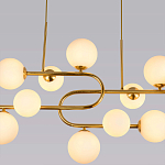 Люстра подвесная с белыми лампами в форме шара Flute варинант исполнения - 2 | Loft Concept в Тюмени